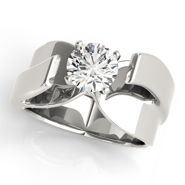 0.2 Ct Natural Round Cut Ossenna  Solitaire Diamond Rings in Silver 925